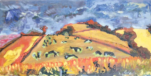 Sonne, Felder, Kühe: Somerset, 1998